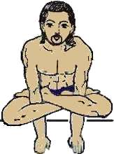 pose de yoga : la posture du coq - kukkutasana