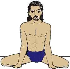 pose de yoga : la posture de la grenouille - mandukasana