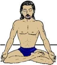 pose de yoga : la posture de demi-fleur lotus -ardha padmasana